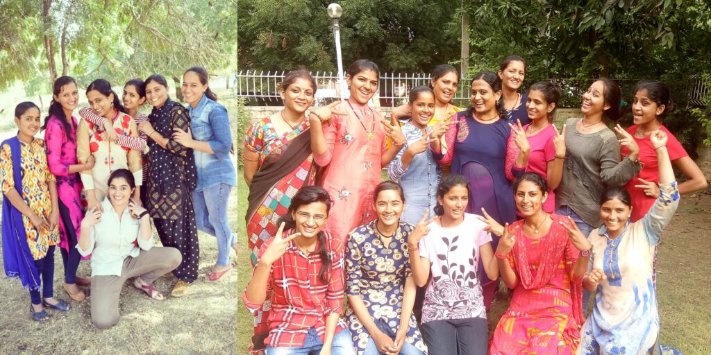  Kriti Didi with some of the girls she rescued from child marriages 